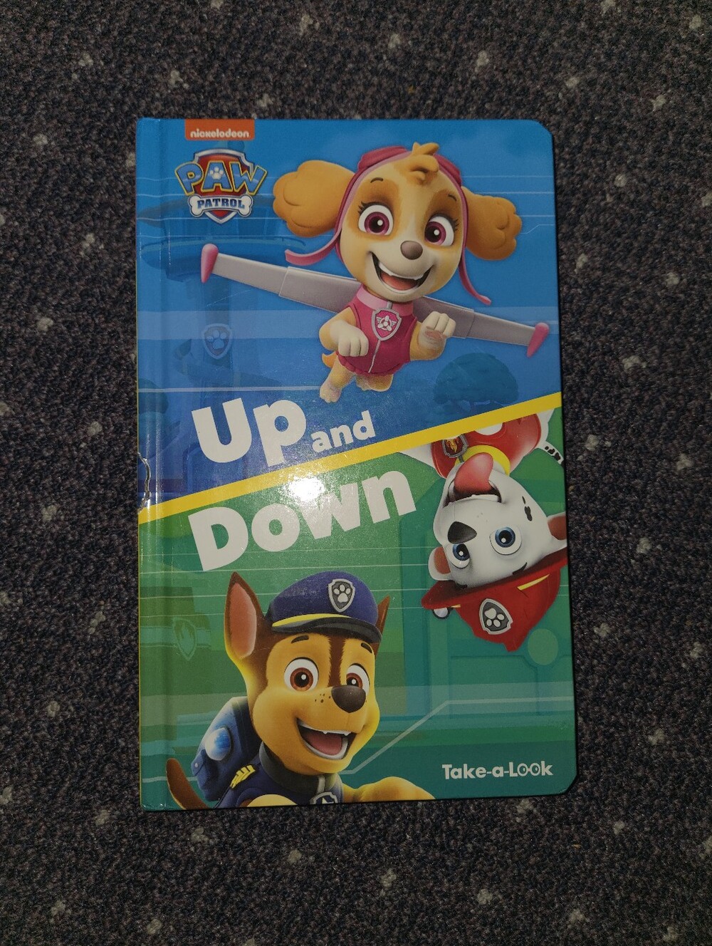 Paw Patrol Up and Down Take-a-Look Book